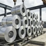 Improper steel coil storage risks and damaged warehouse floor