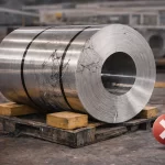 Engineered polymer blocks protecting sensitive aluminum coil surfaces in a clean warehouse environment.