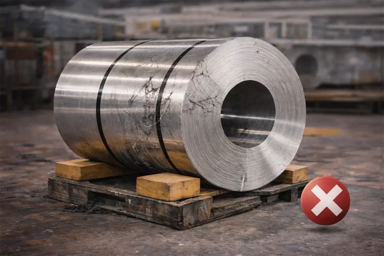 Engineered polymer blocks protecting sensitive aluminum coil surfaces in a clean warehouse environment.