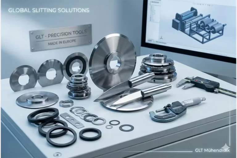 GLT European-standard slitter knives and precision tools with global engineering support for metal and paper industries.