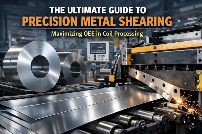 Precision rotary slitter knives and spacers for high-speed metal slitting lines.