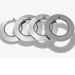 High-precision TKM rotary slitter knives and spacers with GLT Mühendislik engineering support for global metal and automotive industries.