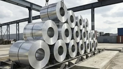 Improper steel coil storage risks and damaged warehouse floor