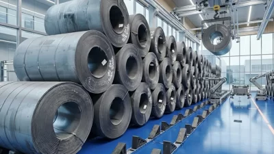 Engineering-based steel coil storage system preventing deformation, surface damage, and safety risks in industrial warehousing