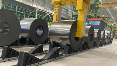 Roll steel coil stacking systems providing safe, stable, and efficient industrial storage for heavy steel coils